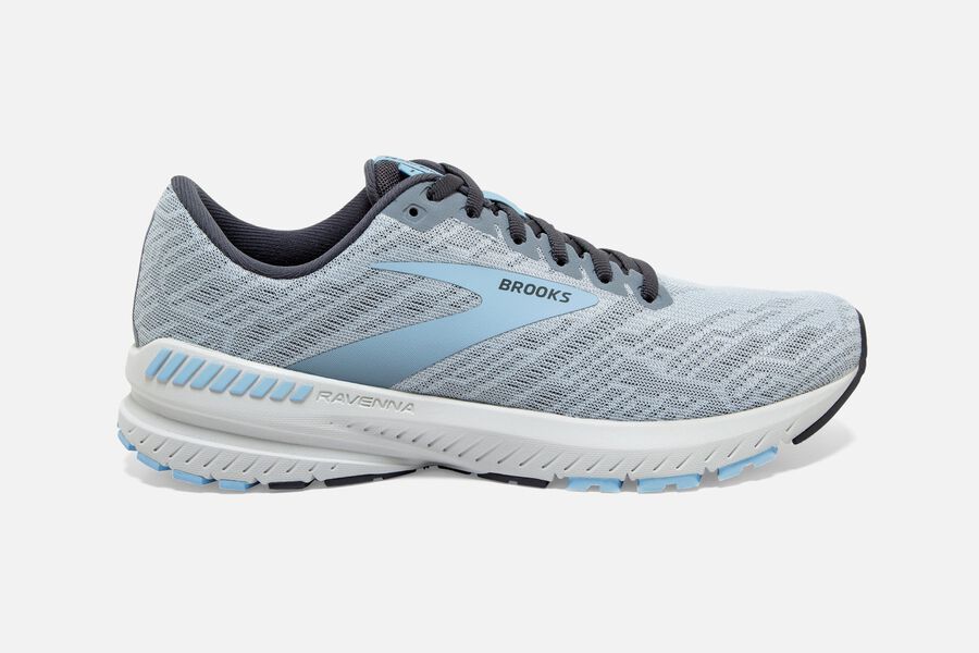 Brooks Ravenna 11 Womens Australia - Road Running Shoes - Light Blue/Grey (413-LWHJZ)